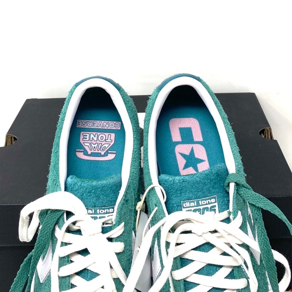 Converse Cons PL Vulc Pro Low Top Shoes Suede Women Green Suede Sneakers A02134C - Picture 8 of 12